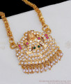 Heart Chain Lakshmi Dollar Chain Gold Daily Use Imitation Jewelry BGDR618