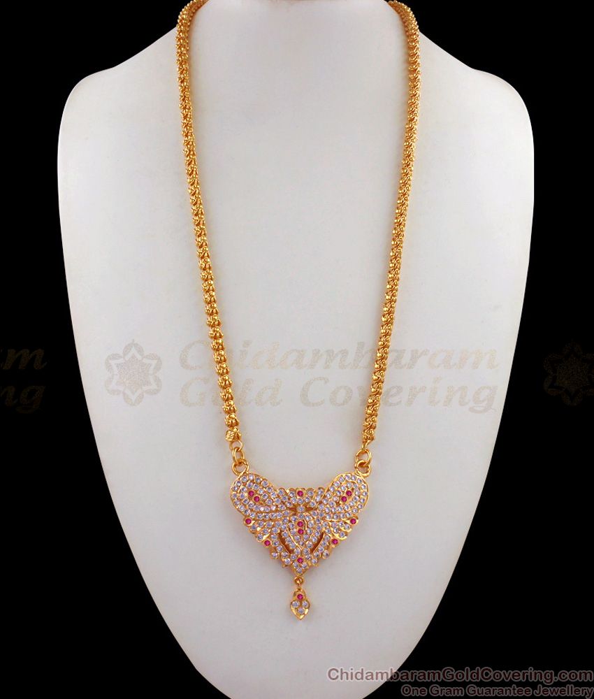 Long Dollar Chain Gold Impon Design Daily Wear Imitation Jewelry BGDR620