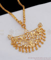 Dancing Peacock Simple Dollar Chain Designs For Women Gold Covering BGDR623