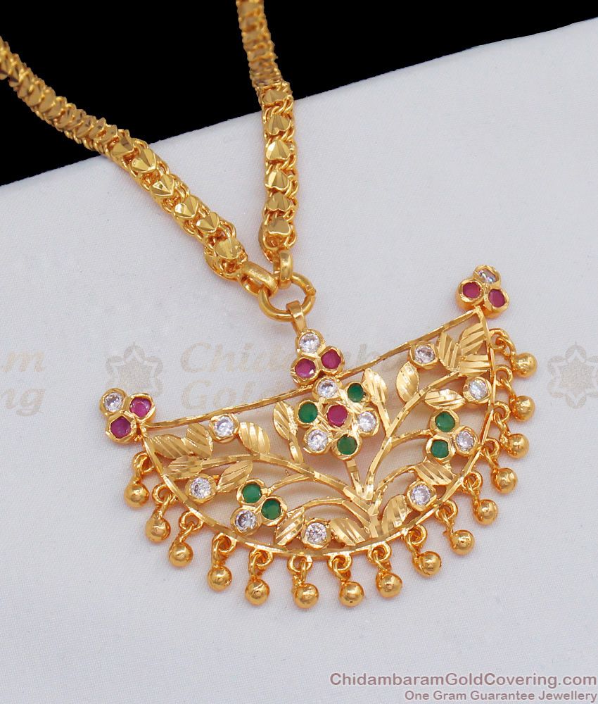 Attractive Gold Dollar Chain Designs For Women Daily Wear BGDR624