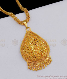 Traditional One Gram Gold Dollar Chain For Ladies Daily Wear BGDR634 Traditional One Gram Gold Dollar Chain For Ladies Daily Wear BGDR634