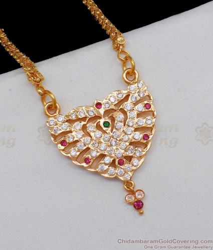 Original Impon Dollar With Gold Chain Daily Wear Collection BGDR646