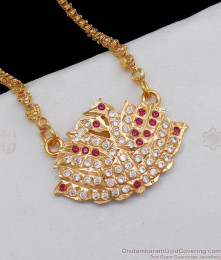 Stylish Swan Design Multi Color Impon Dollar Chain Collections BGDR651 Stylish Swan Design Multi Color Impon Dollar Chain Collections BGDR651