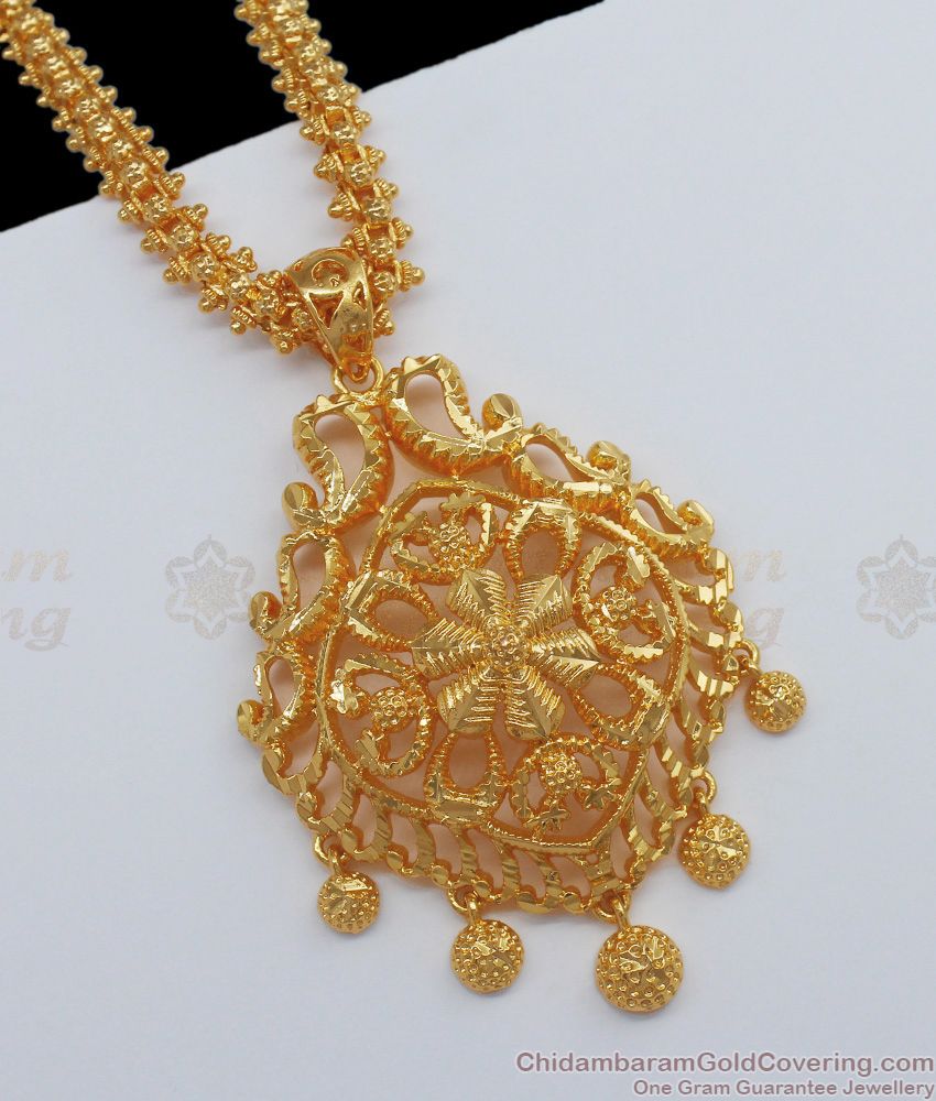 Trendy Manga Design Gold Dollar Chain South Indian Jewelry BGDR663