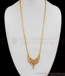 Latest Impon Dollar Chain Daily Wear Collection For Ladies BGDR682 Latest Impon Dollar Chain Daily Wear Collection For Ladies BGDR682
