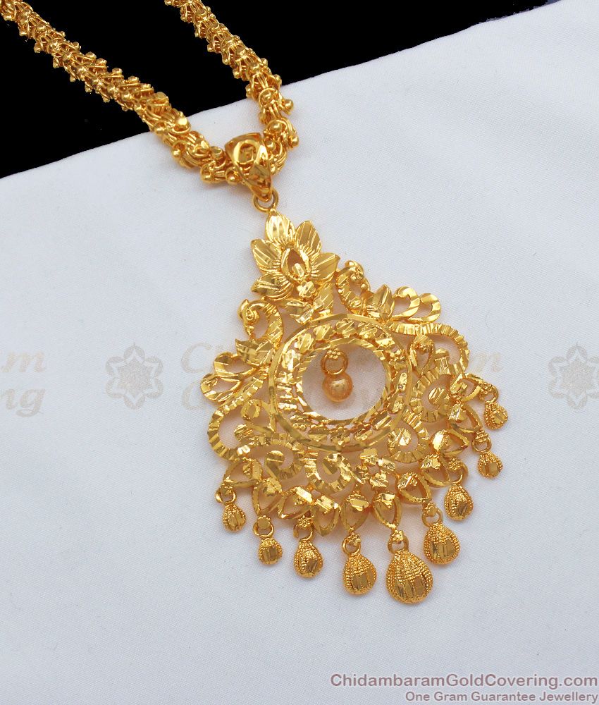 Fast Moving Gold Dollar Chain South Indian Jewelry Collections BGDR688