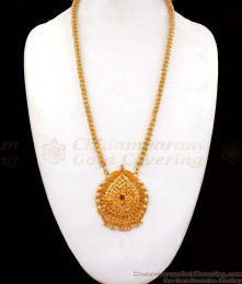 Big Single Ruby Stone One Gram Gold Dollar With Chain BGDR707 Big Single Ruby Stone One Gram Gold Dollar With Chain BGDR707