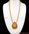 Lakshmi Dollar Ruby Emerald Stone Gold Chain Collections BGDR716