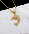 Beautiful Dolphin Dollar AD Stone Gold Chain Womens Fashions BGDR728