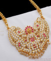 Grand Big Lakshmi Impon Dollar Gold Chain Tone Imitation Jewelry BGDR734