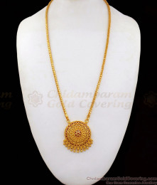 One Gram Gold Dollar Chain For Women Daily Wear BGDR744 One Gram Gold Dollar Chain For Women Daily Wear BGDR744