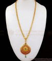 Fabulous Ruby Stone Gold Dollar Chain Forming Pattern Jewelry BGDR746