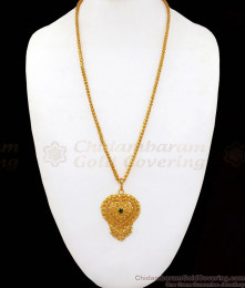 Heart Shape Emerald Green Stone Dollar Chain For Ladies BGDR752 Heart Shape Emerald Green Stone Dollar Chain For Ladies BGDR752