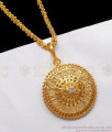 Artistic Clock Design Gold Dollar Chain For Ladies BGDR755