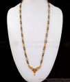 One Gram Gold Mangalsutra Chain Multi Color Stone Dollar Designs BGDR779