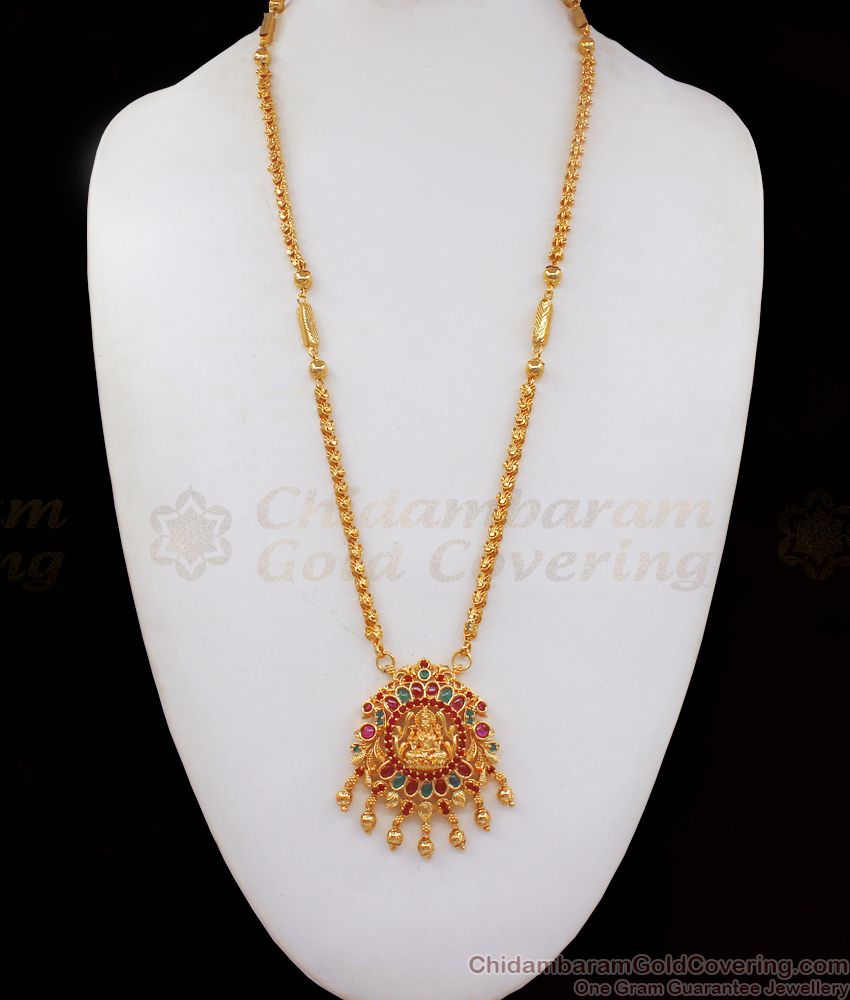 Lakshmi Model Big Dollar Gold Chain Traditional Wear BGDR783