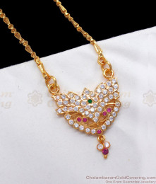 Lotus Pattern Original Impon Dollar Gold Chain BGDR791 Lotus Pattern Original Impon Dollar Gold Chain BGDR791