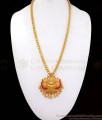 Traditional Lakshmi Dollar Gold Chain Kemp Stone BGDR800