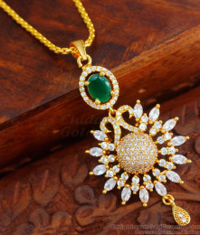 Sparkling Semi Precious Multi Stone Dollar Gold Chain BGDR804 Sparkling Semi Precious Multi Stone Dollar Gold Chain BGDR804