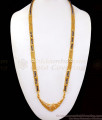 Traditional Black Beaded Mangalsutra White Stone Dollar BGDR805