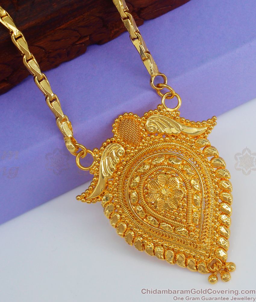 Daily Wear Oval shaped Gold Dollar Chain BGDR809