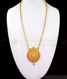 One Gram Gold Daily Wear Flower Design Big Dollar Chain BGDR810 One Gram Gold Daily Wear Flower Design Big Dollar Chain BGDR810