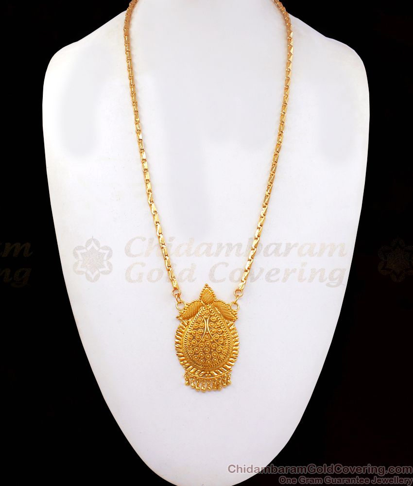 One Gram Gold plated Hanging Beads Dollar Chain Shop Online BGDR813