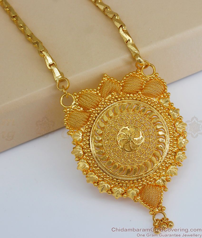 Kerala Net Pattern Dollar Chain Gold Plated Jewellery BGDR816