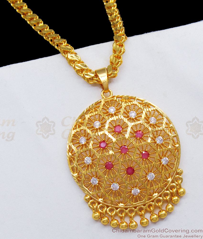 Hexagon Gold Pendant Design Chain Collections BGDR819