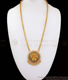 Kemp Stone One Gram Gold Lakshmi Dollar Chain BGDR823 Kemp Stone One Gram Gold Lakshmi Dollar Chain BGDR823
