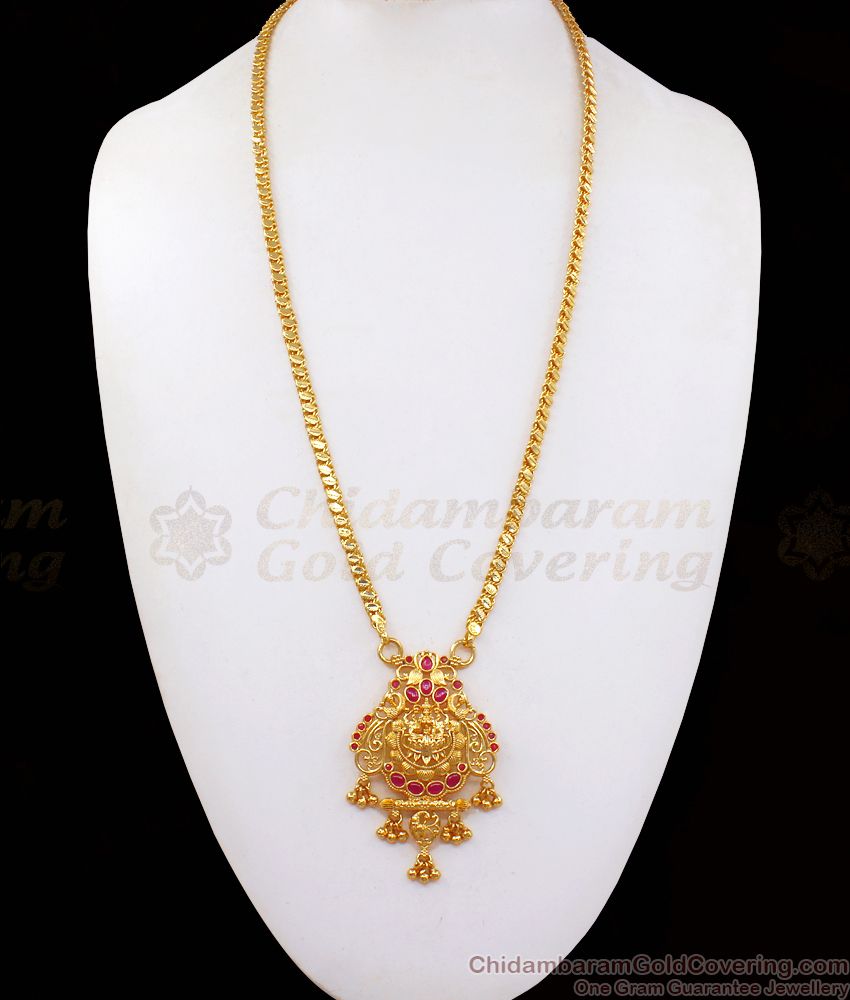Latest Bridal Collections Ruby Kemp Stone Gold Dollar Chain BGDR826