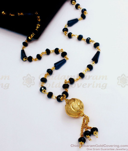 Traditional Gold Dollar Chain Lakshmi Design For Ladies Daily Wear BGDR667