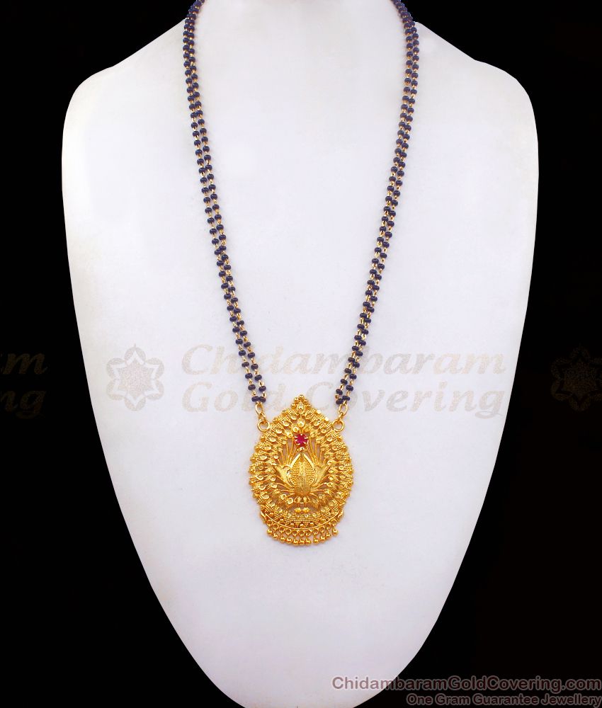 Gold Chain Mangalsutra Peacock Dollar Shop Online BGDR842