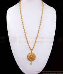 Stylish One Gram Gold Dollar Chain White Stone Jewelry for Women BGDR851 Stylish One Gram Gold Dollar Chain White Stone Jewelry for Women BGDR851