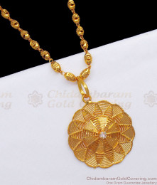 Beautiful One Gram Gold Dollar Beaded Chain White Stone Jewelry BGDR853 Beautiful One Gram Gold Dollar Beaded Chain White Stone Jewelry BGDR853