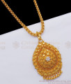 Elegant One Gram Gold Chain White Stone Dollar Shop Online BGDR855