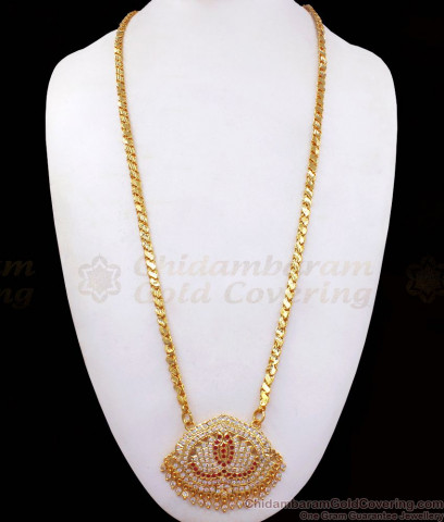 Handcrafted Arabic Gold Plated Big Dollar Leaf Design Chain BGDR864