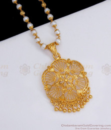 Latest White Pearl Chain Gold Plated Dollar Flower Design BGDR883 Latest White Pearl Chain Gold Plated Dollar Flower Design BGDR883