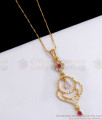 Simple Gold Dollar Hanging Design With Thin Chain College Use BGDR899