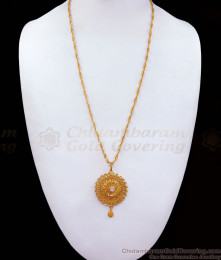 Light Weight Gold Plated Dollar With Twisted Chain BGDR910 Light Weight Gold Plated Dollar With Twisted Chain BGDR910