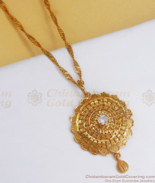 Daily Wear 1 Gram Gold Dollar Chain Collection BGDR911 Daily Wear 1 Gram Gold Dollar Chain Collection BGDR911