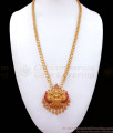 Big Lakshmi Dollar Gold Imitation Chain Ruby Stone BGDR913