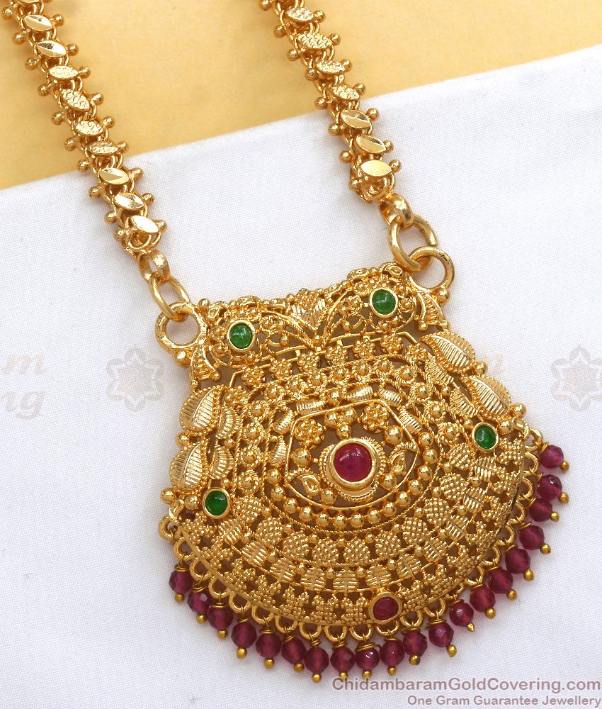 Traditional Multi Stone Gold Dollar Chain Shop Online BGDR923