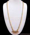 30 Inches Long Unique Gold Plated Multi Stone Dollar With Chain Shop Online BGDR927