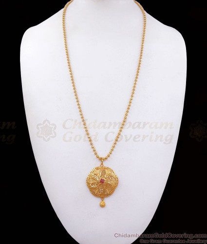 Ruby stone long chains on sale