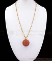 Stunning Ruby Stone Gold Plated Dollar Chain Flower Design BGDR940