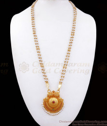 White Pearls Gold Plated Dollar Chain Traditional Collection BGDR943 White Pearls Gold Plated Dollar Chain Traditional Collection BGDR943