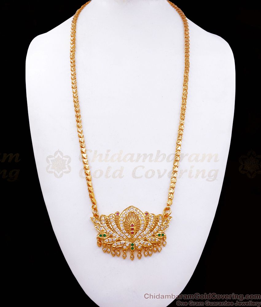 Grand Impon Lotus Dollar Chain Gati Jewelry Shop Online BGDR947