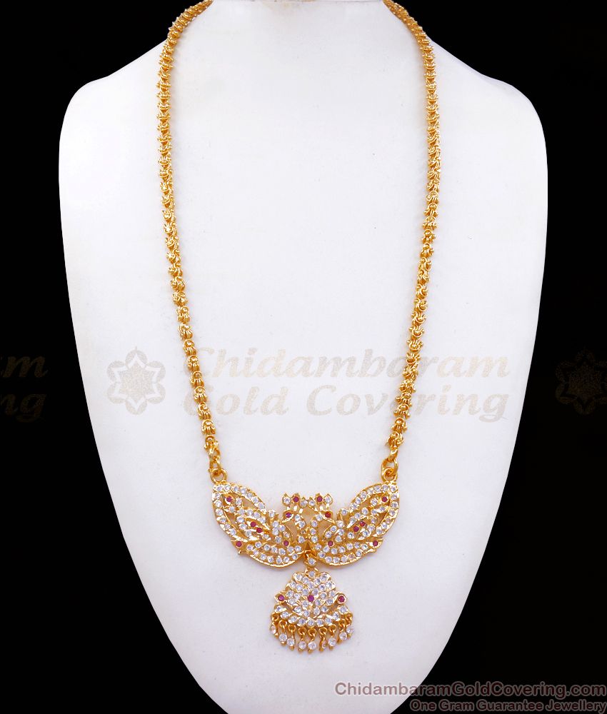 Beautiful Peacock Impon Dollar Chain Gold Imitation Jewelry BGDR949