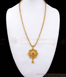 Trendy Floral Design Gold Plated Dollar Chain Shop Online BGDR952 Trendy Floral Design Gold Plated Dollar Chain Shop Online BGDR952